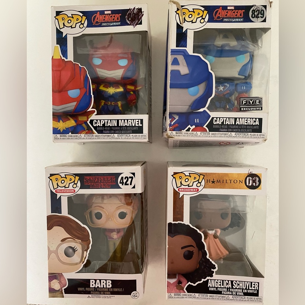 Funko Pop Marvel and Hamilton Figures Set